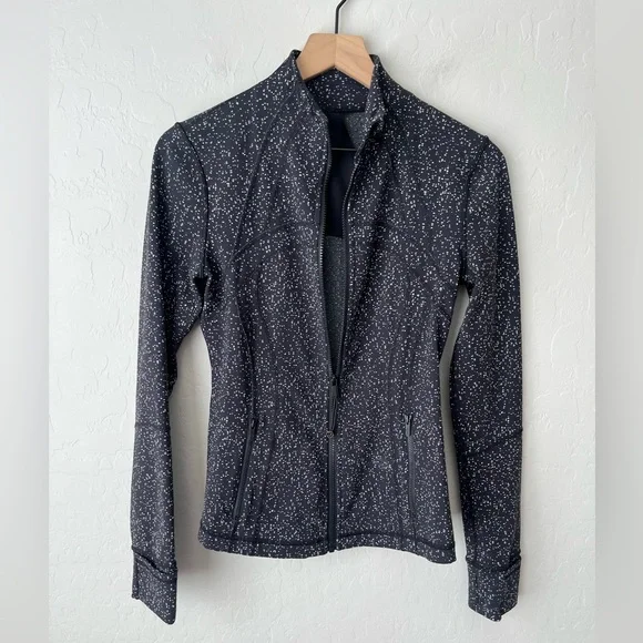 Lululemon define jacket black white dot 6